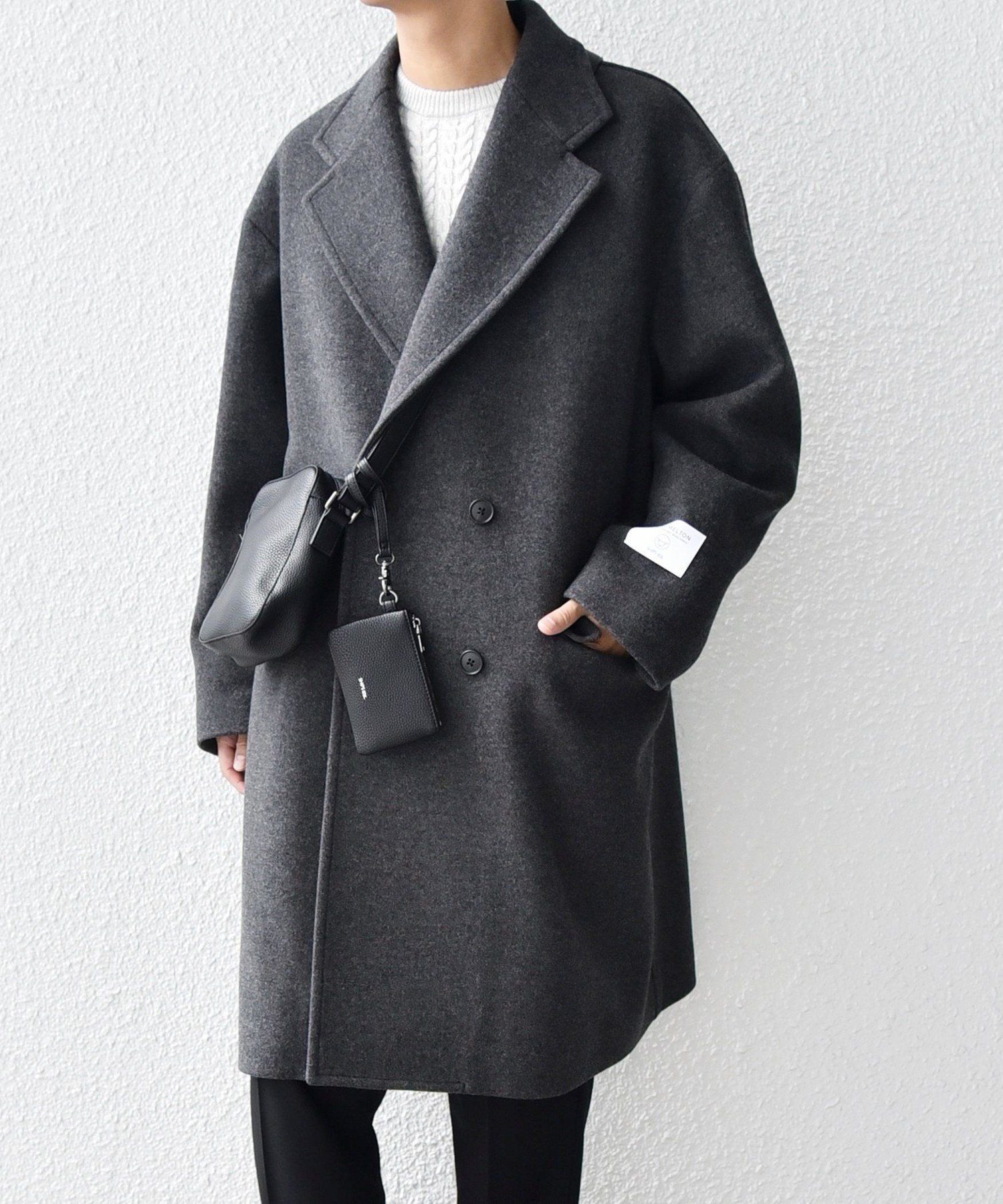 【シップス/SHIPS / MEN】のSHIPS any PURE WOOL MELTON ダブル チェスターコート 25AW インテリア・キッズ・メンズ・レディースファッション・服の通販 founy(ファニー) 　ファッション　Fashion　メンズファッション　Fashion for Men　2025年　2025　2025-2026秋冬・A/W　Autumn/Winter 2025–26 AW25–26　おすすめ　Recommended / Our Picks　ダブル　Double, Double-Breasted　チェスターコート　Chester Coat, Long Coat　ドレス　Dress, One-Piece　メルトン　Melton, Heavy Wool　メンズ　Men's, Menswear　冬　Winter / This Winter　定番　Standard, Basic Item　チャコールグレー|ID: prp329100004653777 ipo3291000000033637793
