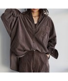 【バンヤードストーム/BARNYARDSTORM】のワイドシルエットコーデュロイシャツ マシンウォッシャブル 【WEB限定カラー】 人気、トレンドファッション・服の通販 founy(ファニー) ファッション Fashion レディースファッション Fashion for Women トップス・カットソー Cut & Sew Tops シャツ・ブラウス・オフィスカジュアル Elegant Blouses & Button-Ups コーデュロイ Corduroy, Cord Fabric サテン Satin, Glossy Fabric ジュエリー Jewelry, Accessories ダブル Double, Double-Breasted デコルテ Décolleté, Neckline モダン Modern, Contemporary エレガント 上品 Elegant 人気 Popular, Best Seller 定番 Standard, Basic Item 秋 Autumn thumbnail ブラウン50|ID: prp329100004653782 ipo3291000000033637840