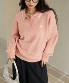 【フリークスストア/FREAK'S STORE】の襟ライン ワンポイント刺繍 ニット ポロシャツ 限定展開 25AW 人気、トレンドファッション・服の通販 founy(ファニー) ファッション Fashion レディースファッション Fashion for Women トップス・カットソー Cut & Sew Tops ニット Knit Tops & Sweaters シャツ・ブラウス・オフィスカジュアル Elegant Blouses & Button-Ups ポロシャツ・きれいめカジュアル Smart-Casual Polo Tops キャミワンピース Cami Dress, Slip Dress コラボ Collaboration, Collab シンプル Simple, Minimal スペシャル Special, Limited Edition スラックス Slacks, Dress Pants デニム Denim, Jeans Material フェミニン Feminine, Girly フレア Flare, Flared ポロシャツ Polo Shirt, Collared Tee ミニスカート Mini Skirt, Short Skirt リアル Real, Realistic ワンポイント One Point, Statement Accent A/W・秋冬 Autumn/Winter 冬 Winter / This Winter おすすめ Recommended / Our Picks 2025年 2025 2025-2026秋冬・A/W Autumn/Winter 2025–26 AW25–26 thumbnail ピンク|ID: prp329100004653783 ipo3291000000036216905