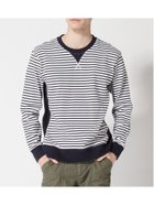 【ジムマスター/gym master / MEN】のgym master/10.4ozプレミアムヘビーウェイトクルーネック 人気、トレンドファッション・服の通販 founy(ファニー) ファッション Fashion メンズファッション Fashion for Men インナー Innerwear ギンガム Gingham, Gingham Fabric シンプル Simple, Minimal スウェット / スエット Sweatshirt, Sweatwear スタンダード Standard, Basic チェック Check, Plaid, Tartan トレーナー Sweatshirt, Trainer ビッグ Big, Oversized ボーダー Border, Stripe 定番 Standard, Basic Item 春 Spring thumbnail ホワイト*ネイビー|ID: prp329100004653795 ipo3291000000033637967