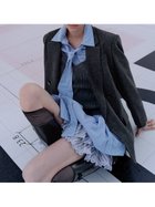【スナイデル/SNIDEL】のシャツコンビチュニック 人気、トレンドファッション・服の通販 founy(ファニー) ファッション Fashion レディースファッション Fashion for Women トップス・カットソー Cut & Sew Tops シャツ・ブラウス・オフィスカジュアル Elegant Blouses & Button-Ups ウェーブ Wavy Pattern ストライプ Stripe, Striped Pattern ストレート Straight, Straight Cut トレンド Trend, Trending Now プリーツ Pleats, Pleated 無地 Plain, Solid Color レギンス Leggings, Stretch Pants レース Lace, Lace Fabric おすすめ Recommended / Our Picks エレガント 上品 Elegant thumbnail GRY[006]|ID: prp329100004653834 ipo3291000000033638307