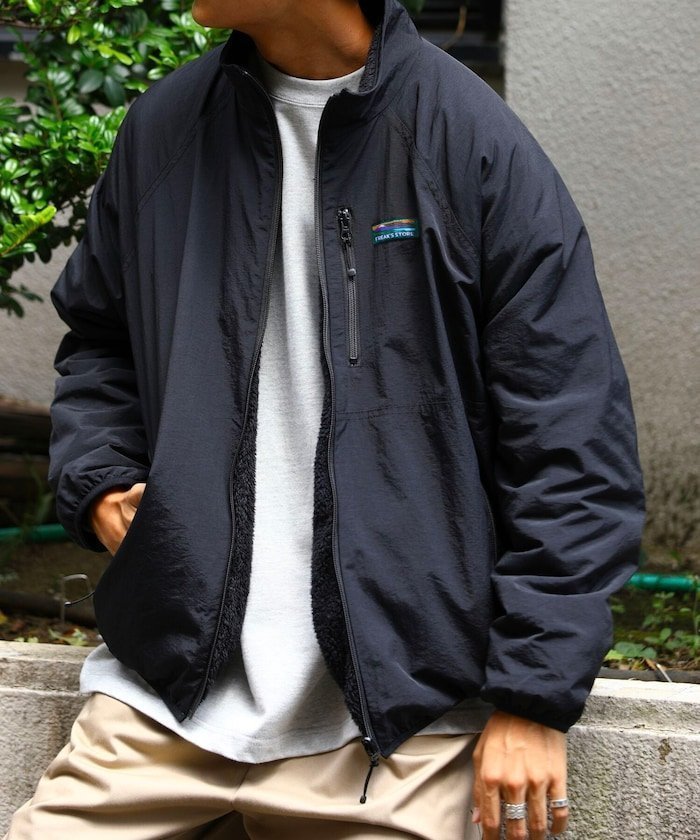 【フリークスストア/FREAK'S STORE】のリラックスフィット ナイロン フリース リバーシブルブルゾン 【限定展開】 25AW インテリア・キッズ・メンズ・レディースファッション・服の通販 founy(ファニー) 　ファッション　Fashion　メンズファッション　Fashion for Men　ヴィンテージ　Vintage Style　カットソー　Cut and Sewn Top　カーゴパンツ　Cargo Pants, Utility Pants　シンプル　Simple, Minimal　スウェット / スエット　Sweatshirt, Sweatwear　スラックス　Slacks, Dress Pants　デニム　Denim, Jeans Material　トレンド　Trend, Trending Now　定番　Standard, Basic Item　人気　Popular, Best Seller　パーカー　Hoodie, Parka　ビッグ　Big, Oversized　フィット　Fit, Slim Fit　ボトム　Bottoms, Lower Wear　リラックス　Relax, Relaxed Fit　ワイド　Wide, Wide Fit　A/W・秋冬　Autumn/Winter　冬　Winter / This Winter　おすすめ　Recommended / Our Picks　2025年　2025　2025-2026秋冬・A/W　Autumn/Winter 2025–26 AW25–26　ブラック|ID: prp329100004653874 ipo3291000000033851491