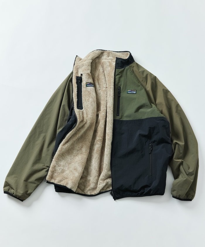 【フリークスストア/FREAK'S STORE】のリラックスフィット ナイロン フリース リバーシブルブルゾン 【限定展開】 25AW インテリア・キッズ・メンズ・レディースファッション・服の通販 founy(ファニー) 　ファッション　Fashion　メンズファッション　Fashion for Men　ヴィンテージ　Vintage Style　カットソー　Cut and Sewn Top　カーゴパンツ　Cargo Pants, Utility Pants　シンプル　Simple, Minimal　スウェット / スエット　Sweatshirt, Sweatwear　スラックス　Slacks, Dress Pants　デニム　Denim, Jeans Material　トレンド　Trend, Trending Now　定番　Standard, Basic Item　人気　Popular, Best Seller　パーカー　Hoodie, Parka　ビッグ　Big, Oversized　フィット　Fit, Slim Fit　ボトム　Bottoms, Lower Wear　リラックス　Relax, Relaxed Fit　ワイド　Wide, Wide Fit　A/W・秋冬　Autumn/Winter　冬　Winter / This Winter　おすすめ　Recommended / Our Picks　2025年　2025　2025-2026秋冬・A/W　Autumn/Winter 2025–26 AW25–26　クレイジー|ID: prp329100004653874 ipo3291000000033851495