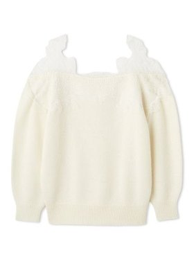 【スナイデル/SNIDEL】 レーストリミングニットプルオーバー人気、トレンドファッション・服の通販 founy(ファニー) ファッション Fashion レディースファッション Fashion for Women トップス・カットソー Cut & Sew Tops ニット Knit Tops & Sweaters カジュアルプルオーバー・ニットトップス Pullovers & Knit Tops / Casual Pullovers おすすめ Recommended / Our Picks ショルダー Shoulder, Shoulder Strap ストレート Straight, Straight Cut デコルテ Décolleté, Neckline ドッキング Docking, Mixed Material リーフ Leaf, Botanical Leaf レース Lace, Lace Fabric |ID:prp329100004653875