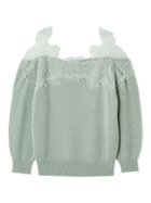 【スナイデル/SNIDEL】のレーストリミングニットプルオーバー 人気、トレンドファッション・服の通販 founy(ファニー) ファッション Fashion レディースファッション Fashion for Women トップス・カットソー Cut & Sew Tops ニット Knit Tops & Sweaters カジュアルプルオーバー・ニットトップス Pullovers & Knit Tops / Casual Pullovers おすすめ Recommended / Our Picks ショルダー Shoulder, Shoulder Strap ストレート Straight, Straight Cut デコルテ Décolleté, Neckline ドッキング Docking, Mixed Material リーフ Leaf, Botanical Leaf レース Lace, Lace Fabric thumbnail MNT[021]|ID: prp329100004653875 ipo3291000000033638737