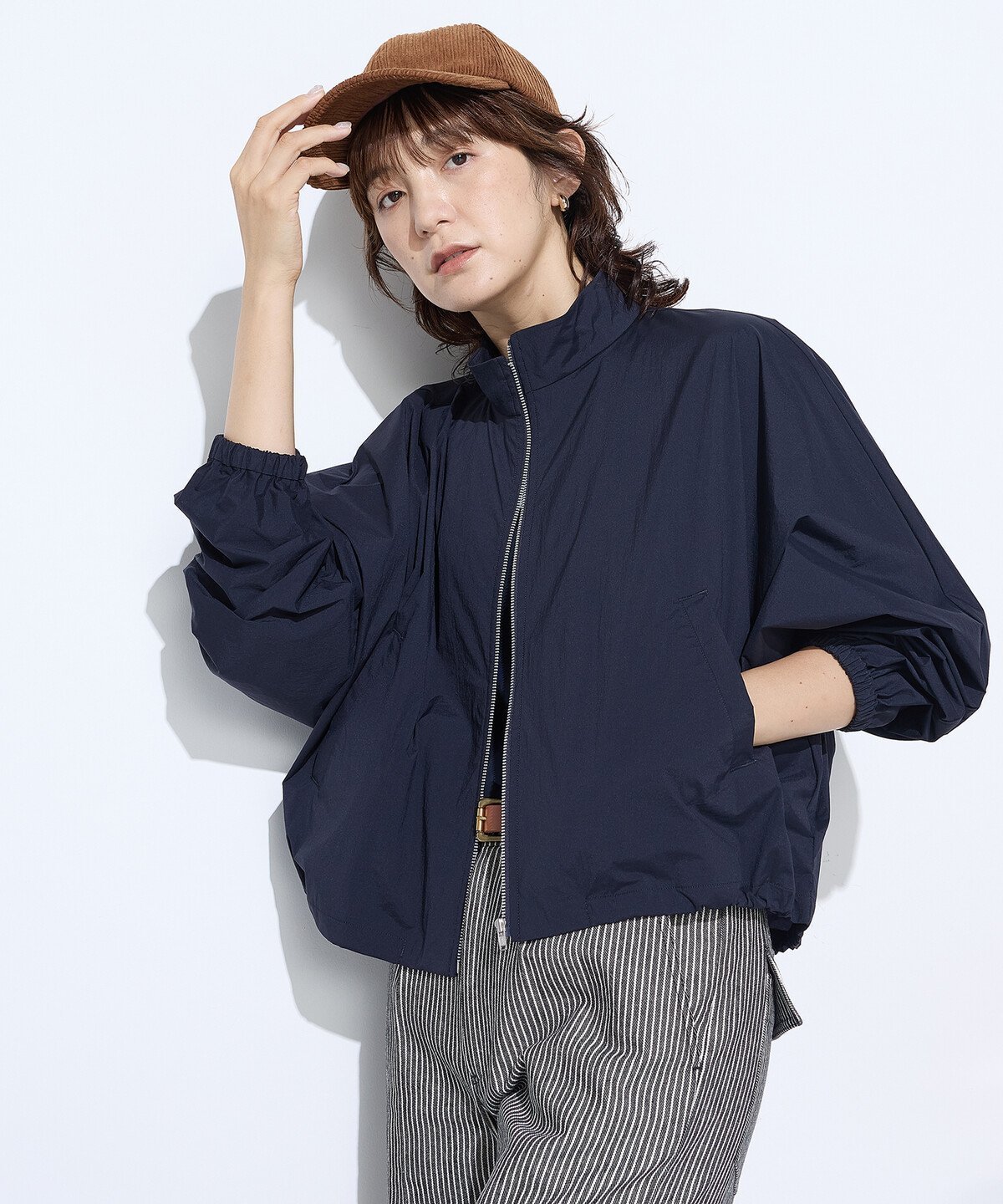 【コムサ/COMME CA】のドライナイロンストレッチタフタ ブルゾン インテリア・キッズ・メンズ・レディースファッション・服の通販 founy(ファニー) 　ファッション　Fashion　レディースファッション　Fashion for Women　アウター　Coat / Outerwear Collection　ブルゾンジャケット・スポーティアウター　Blouson Jackets　ギャザー　Gathered, Ruffled　コンパクト　Compact, Small Size　ストレッチ　Stretch, Stretchy Fabric　スピンドル　Spindle, Drawcord　タフタ　Taffeta, Structured Fabric　ブラウジング　Blouson Silhouette, Cinched Waist　ブルゾン　Blouson, Bomber Jacket　冬　Winter / This Winter　09:ネイビー|ID: prp329100004653897 ipo3291000000033639064