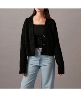 【カルバンクライン/Calvin Klein】の【公式ショップ】 カルバンクライン クラシックトラッカーVネックカーディガン Calvin Klein Jeans J224803 人気、トレンドファッション・服の通販 founy(ファニー) ファッション Fashion レディースファッション Fashion for Women トップス・カットソー Cut & Sew Tops カーディガン・羽織り Layered Style Cardigans Vネックトップス V-Neck Tops / V-Cut Neckline Shirts なめらか Smooth, Silky Texture カーディガン Cardigan, Knitwear コンパクト Compact, Small Size シンプル Simple, Minimal |ID:prp329100004653899
