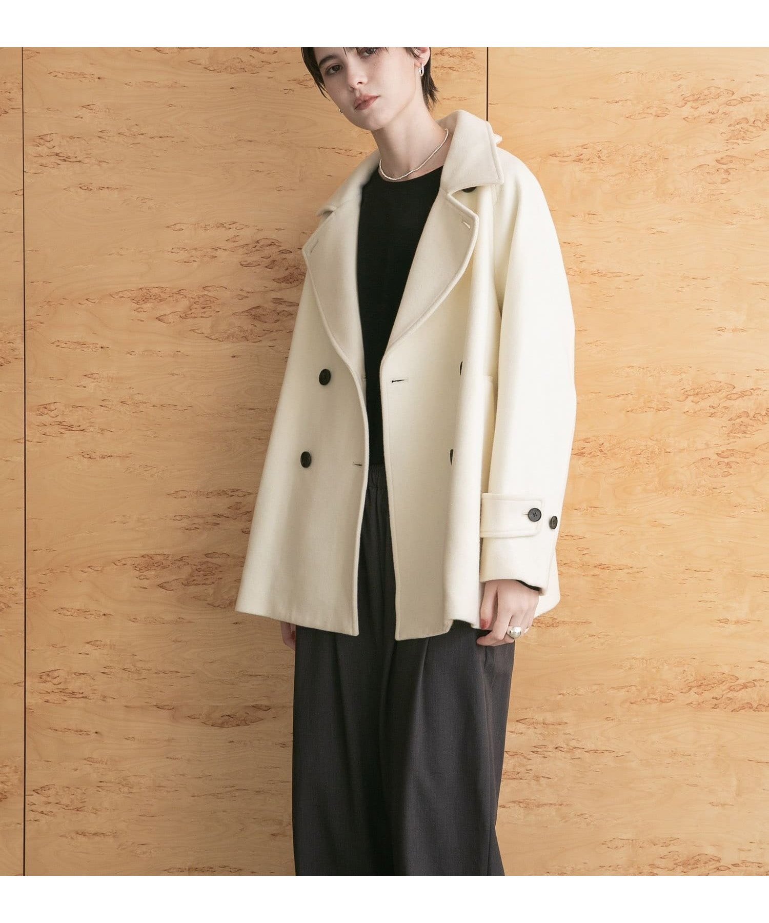 【アーバンリサーチ/URBAN RESEARCH】のスーパー100メルトンPコート インテリア・キッズ・メンズ・レディースファッション・服の通販 founy(ファニー) 　ファッション　Fashion　レディースファッション　Fashion for Women　アウター　Coat / Outerwear Collection　コート・ロングコート・ピーコート　Long Coats, Peacoats & More　Pコート　Pea Coats　2025年　2025　2025-2026秋冬・A/W　Autumn/Winter 2025–26 AW25–26　冬　Winter / This Winter　キュプラ　Cupro, Eco Fabric　チェック　Check, Plaid, Tartan　トレンド　Trend, Trending Now　プリーツ　Pleats, Pleated　ベロア　Velour, Soft Velvet　ベーシック　Basic, Essential　メルトン　Melton, Heavy Wool　人気　Popular, Best Seller　定番　Standard, Basic Item　A/W・秋冬　Autumn/Winter　軽量　Lightweight, Ultra Light　OFF|ID: prp329100004653900 ipo3291000000034643105