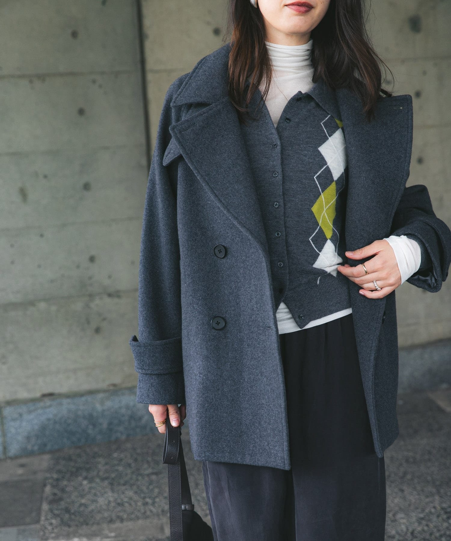 【アーバンリサーチ/URBAN RESEARCH】のスーパー100メルトンPコート インテリア・キッズ・メンズ・レディースファッション・服の通販 founy(ファニー) ファッション Fashion レディースファッション Fashion for Women アウター Coat / Outerwear Collection コート・ロングコート・ピーコート Long Coats, Peacoats & More Pコート Pea Coats 2025年 2025 2025-2026秋冬・A/W Autumn/Winter 2025–26 AW25–26 冬 Winter / This Winter キュプラ Cupro, Eco Fabric チェック Check, Plaid, Tartan トレンド Trend, Trending Now プリーツ Pleats, Pleated ベロア Velour, Soft Velvet ベーシック Basic, Essential メルトン Melton, Heavy Wool 人気 Popular, Best Seller 定番 Standard, Basic Item A/W・秋冬 Autumn/Winter 軽量 Lightweight, Ultra Light CHARCOAL|ID: prp329100004653900 ipo3291000000035597494