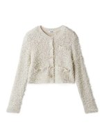 【スナイデル/SNIDEL】のミックスツイードライクニットカーディガン 人気、トレンドファッション・服の通販 founy(ファニー) ファッション Fashion レディースファッション Fashion for Women トップス・カットソー Cut & Sew Tops ニット Knit Tops & Sweaters カーディガン・羽織り Layered Style Cardigans ウェーブ Wavy Pattern エレガント 上品 Elegant 秋 Autumn カーディガン Cardigan, Knitwear クラシカル Classical, Vintage-Inspired シルバー Silver, Metallic Silver チュール Tulip, Tulip Motif ツイード Twill, Twill Weave フィット Fit, Slim Fit フロント Front, Front Design ミックス Mix, Mixed Style リボン Ribbon, Bow おすすめ Recommended / Our Picks |ID:prp329100004653921