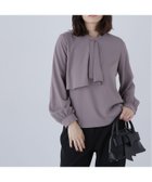 【ナチュラル ビューティー ベーシック/NATURAL BEAUTY BASIC】のアシメラッフルボウブラウス 人気、トレンドファッション・服の通販 founy(ファニー) ファッション Fashion レディースファッション Fashion for Women トップス・カットソー Cut & Sew Tops シャツ・ブラウス・オフィスカジュアル Elegant Blouses & Button-Ups とろみ Fluid, Flowy Fabric アシンメトリー Asymmetrical Style ジャケット Jacket, Outerwear ジョーゼット Georgette, Semi-Sheer Fabric フロント Front, Front Design エレガント 上品 Elegant thumbnail ブラウン|ID: prp329100004653926 ipo3291000000033639395
