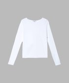 【アニエスベー ファム/agnes b. FEMME】のオーガニックコットン 長袖 Tシャツ Ultra 人気、トレンドファッション・服の通販 founy(ファニー) ファッション Fashion レディースファッション Fashion for Women トップス・カットソー Cut & Sew Tops シャツ・ブラウス・オフィスカジュアル Elegant Blouses & Button-Ups ロングTシャツ・Tシャツ Longline T-Shirts & Tees インナー Innerwear カットソー Cut and Sewn Top シンプル Simple, Minimal ジャケット Jacket, Outerwear 長袖 Long Sleeve, Full Sleeve thumbnail ホワイト|ID: prp329100004653931 ipo3291000000033639477