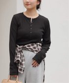 【ジャーナルスタンダード レリューム/JOURNAL STANDARD relume】の25AW新作 ソフトテレコヘンリープルオーバー ブラック|ID: prp329100004653936 ipo3291000000033847983