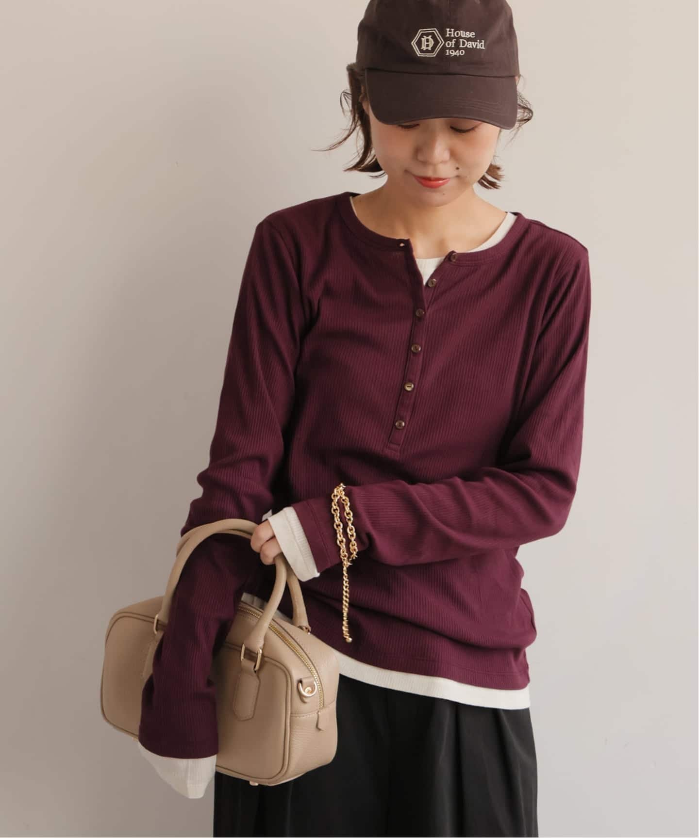 【ジャーナルスタンダード レリューム/JOURNAL STANDARD relume】の25AW新作 ソフトテレコヘンリープルオーバー インテリア・キッズ・メンズ・レディースファッション・服の通販 founy(ファニー) 　ファッション　Fashion　レディースファッション　Fashion for Women　トップス・カットソー　Cut & Sew Tops　カジュアルプルオーバー・ニットトップス　Pullovers & Knit Tops / Casual Pullovers　2025年　2025　2025-2026秋冬・A/W　Autumn/Winter 2025–26 AW25–26　シアー　Sheer, See-Through　別注　Limited Edition, Custom Order　ボルドー|ID: prp329100004653936 ipo3291000000033847987