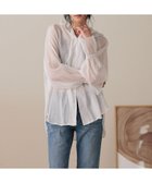 【ローリーズファーム/LOWRYS FARM】のフリルフードシャツ オフホワイト|ID:prp329100004654052