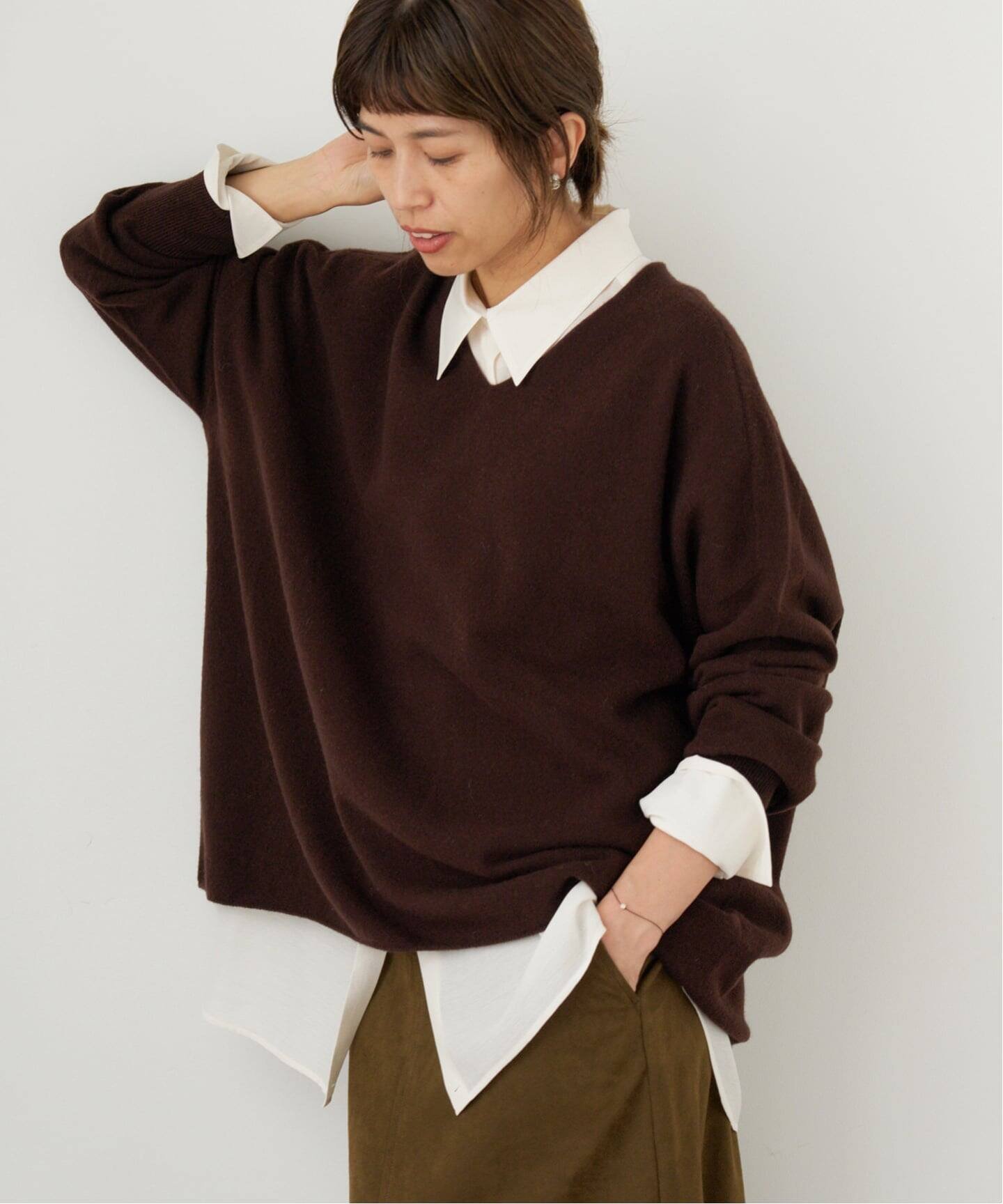 【イエナ/IENA】の《追加 》Fineニュージーウール ニュアンス Vプルオーバー インテリア・キッズ・メンズ・レディースファッション・服の通販 founy(ファニー) 　ファッション　Fashion　レディースファッション　Fashion for Women　トップス・カットソー　Cut & Sew Tops　カジュアルプルオーバー・ニットトップス　Pullovers & Knit Tops / Casual Pullovers　2025年　2025　2025-2026秋冬・A/W　Autumn/Winter 2025–26 AW25–26　ブラウン|ID: prp329100004654067 ipo3291000000033642972