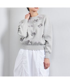 【ユナイテッドアローズ/UNITED ARROWS】 3D リボン クルーネック ニット人気、トレンドファッション・服の通販 founy(ファニー) ファッション Fashion レディースファッション Fashion for Women トップス・カットソー Cut & Sew Tops ニット Knit Tops & Sweaters おすすめ Recommended / Our Picks スウェット / スエット Sweatshirt, Sweatwear タフタ Taffeta, Structured Fabric チュール Tulip, Tulip Motif デニム Denim, Jeans Material フェミニン Feminine, Girly ベスト Vest, Waistcoat モチーフ Motif, Design Theme リボン Ribbon, Bow ワイド Wide, Wide Fit |ID:prp329100004654069