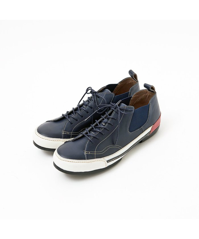 【アルフレッド バニスター/alfredoBANNISTER / MEN】の【一部店舗+WEB限定】ミドルカットレザースニーカー インテリア・キッズ・メンズ・レディースファッション・服の通販 founy(ファニー) https://founy.com/ ファッション Fashion メンズファッション Fashion for Men シューズ・靴 Shoes スニーカー / カジュアルにもスポーティにも Sneakers & Trainers アウトレット Outlet / Clearance スニーカー Sneakers, Trainers ベーシック Basic, Essential |ID: prp329100004654076 ipo3291000000033643186