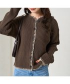 【フリークスストア/FREAK'S STORE】のブランケット ステッチ ニット ショート カーデ【限定展開】 25AW 人気、トレンドファッション・服の通販 founy(ファニー) ファッション Fashion レディースファッション Fashion for Women トップス・カットソー Cut & Sew Tops ニット Knit Tops & Sweaters 2025年 2025 2025-2026秋冬・A/W Autumn/Winter 2025–26 AW25–26 冬 Winter / This Winter カーディガン Cardigan, Knitwear コンパクト Compact, Small Size ショート Short, Short Length ジャケット Jacket, Outerwear トレンド Trend, Trending Now ブランケット Blanket, Throw Blanket A/W・秋冬 Autumn/Winter 羽織 Haori, Light Jacket thumbnail ブラウン|ID: prp329100004654086 ipo3291000000033643357