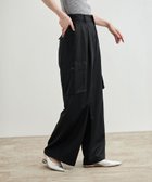 【ロペ/ROPE'】の【洗える】シャイニーサテンパンツ/一部セットアップ対応 ブラック(01)|ID: prp329100004654110 ipo3291000000033643824