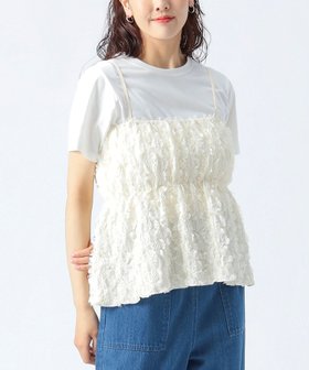 【ビームス ハート/BEAMS HEART】のフリンジキャミソール * Tシャツ(セットアイテム) 人気、トレンドファッション・服の通販 founy(ファニー) ファッション Fashion レディースファッション Fashion for Women トップス・カットソー Cut & Sew Tops キャミソール&ノースリーブ Camisoles & Sleeveless Tops シャツ・ブラウス・オフィスカジュアル Elegant Blouses & Button-Ups ロングTシャツ・Tシャツ Longline T-Shirts & Tees キャミソール Camisole, Spaghetti Strap Top シンプル Simple, Minimal デニム Denim, Jeans Material トレンド Trend, Trending Now フリンジ Fringe, Tassel プレーン Plain, Simple ベーシック Basic, Essential 夏 Summer |ID:prp329100004654117