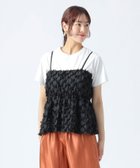 【ビームス ハート/BEAMS HEART】のフリンジキャミソール * Tシャツ(セットアイテム) 人気、トレンドファッション・服の通販 founy(ファニー) ファッション Fashion レディースファッション Fashion for Women トップス・カットソー Cut & Sew Tops キャミソール&ノースリーブ Camisoles & Sleeveless Tops シャツ・ブラウス・オフィスカジュアル Elegant Blouses & Button-Ups ロングTシャツ・Tシャツ Longline T-Shirts & Tees キャミソール Camisole, Spaghetti Strap Top シンプル Simple, Minimal デニム Denim, Jeans Material トレンド Trend, Trending Now フリンジ Fringe, Tassel プレーン Plain, Simple ベーシック Basic, Essential 夏 Summer thumbnail OFF×BLACK|ID: prp329100004654117 ipo3291000000033643987