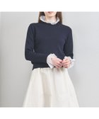 【ユナイテッドアローズ/UNITED ARROWS】のオーガンジー ラッフルフリル 4WAY ニット 人気、トレンドファッション・服の通販 founy(ファニー) ファッション Fashion レディースファッション Fashion for Women トップス・カットソー Cut & Sew Tops ニット Knit Tops & Sweaters おすすめ Recommended / Our Picks オーガンジー Organza Fabric コンパクト Compact, Small Size シアー Sheer, See-Through シンプル Simple, Minimal デニム Denim, Jeans Material フェミニン Feminine, Girly フレア Flare, Flared thumbnail NAVY|ID: prp329100004654142 ipo3291000000033644737