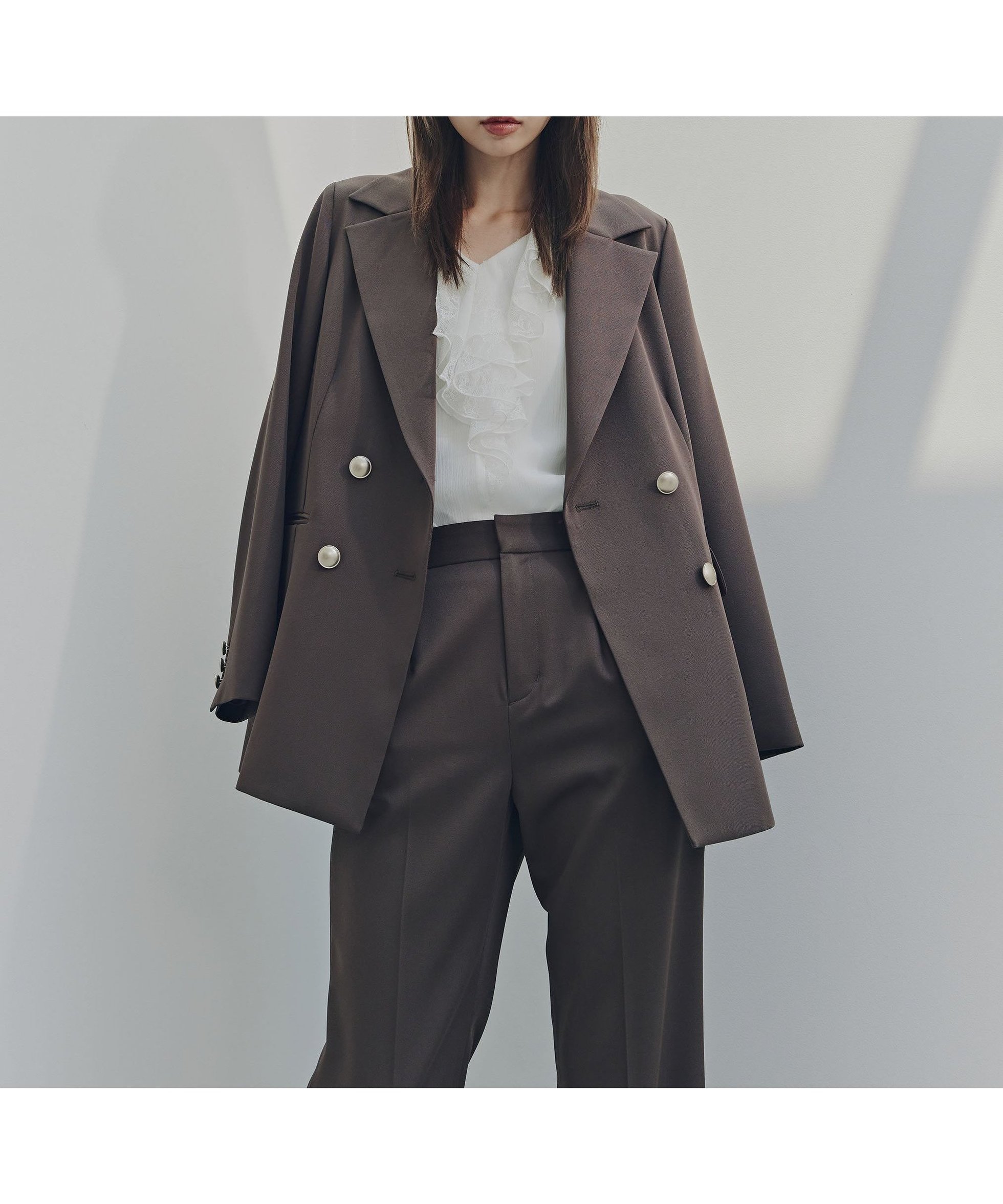 【プロポーション ボディドレッシング/PROPORTION BODY DRESSING】のゴールド釦ダブルブレストジャケット 25AW インテリア・キッズ・メンズ・レディースファッション・服の通販 founy(ファニー) 　ファッション　Fashion　レディースファッション　Fashion for Women　アウター　Coat / Outerwear Collection　レディースジャケット・軽アウター　Jackets　2025年　2025　2025-2026秋冬・A/W　Autumn/Winter 2025–26 AW25–26　おすすめ　Recommended / Our Picks　ツイード　Twill, Twill Weave　トレンド　Trend, Trending Now　パターン　Pattern, Design Print　定番　Standard, Basic Item　秋　Autumn　ブラウン|ID: prp329100004654186 ipo3291000000034641684