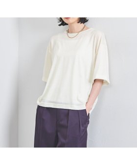 【ユナイテッドアローズ/UNITED ARROWS】のクルーネック カットソー 5SL 人気、トレンドファッション・服の通販 founy(ファニー) ファッション Fashion レディースファッション Fashion for Women トップス・カットソー Cut & Sew Tops カットソー・ベーシックTシャツ Cut-and-Sewn Tops / Stretch Tees & Basics インナー Innerwear カットソー Cut and Sewn Top キャミソール Camisole, Spaghetti Strap Top サロペット Overalls, Salopette ショルダー Shoulder, Shoulder Strap シンプル Simple, Minimal ドロップ Drop Shoulder, Dropped Style ボトム Bottoms, Lower Wear 夏 Summer 秋 Autumn |ID:prp329100004654188