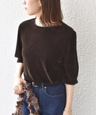 【シップス フォー ウィメン/SHIPS】のSHIPS Colors 手洗い可能 フロッキー メッシュ 5分袖 トップス 人気、トレンドファッション・服の通販 founy(ファニー) ファッション Fashion レディースファッション Fashion for Women トップス・カットソー Cut & Sew Tops 2025年 2025 2025-2026秋冬・A/W Autumn/Winter 2025–26 AW25–26 シンプル Simple, Minimal ストレッチ Stretch, Stretchy Fabric ハイネック High Neck, Mock Neck ベロア Velour, Soft Velvet ボトム Bottoms, Lower Wear メッシュ Mesh, Net Fabric エレガント 上品 Elegant thumbnail ブラウン|ID: prp329100004654239 ipo3291000000033647995