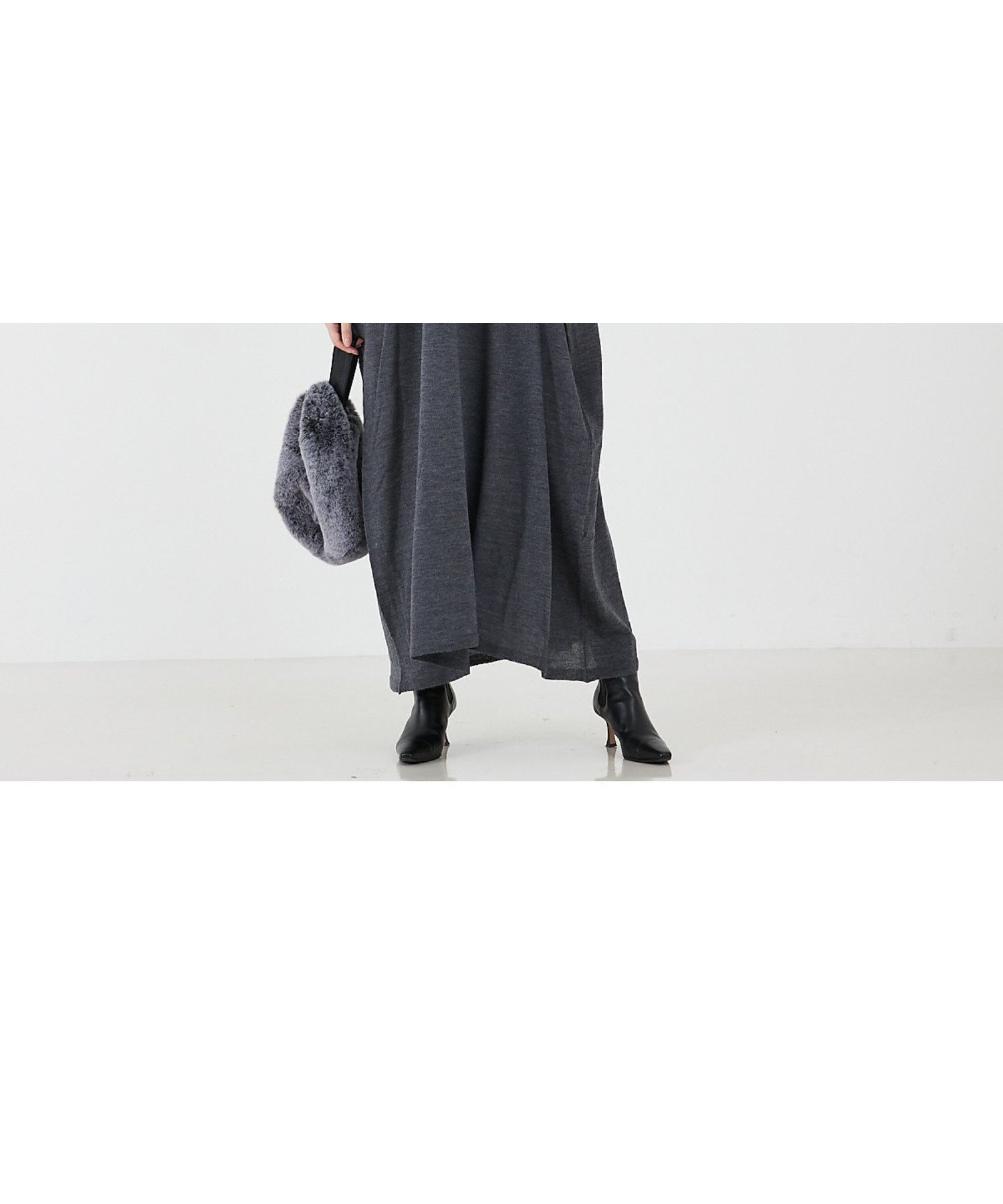 【カリテ/qualite】の【ADAWAS】チューブワンピース インテリア・キッズ・メンズ・レディースファッション・服の通販 founy(ファニー) 　ファッション　Fashion　レディースファッション　Fashion for Women　ワンピース　Dresses　コレクション　Collection, Seasonal Line　チューブ　Tube, Tube Top　ドレープ　Drape, Draping Fabric　エレガント 上品　Elegant　長袖　Long Sleeve, Full Sleeve　グレー|ID: prp329100004654241 ipo3291000000033648025