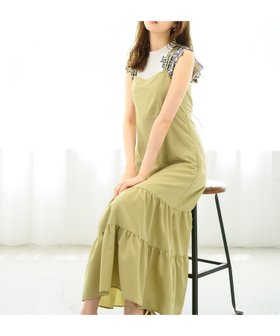 【ミッシュマッシュ/MISCH MASCH】のティアードキャミワンピース 人気、トレンドファッション・服の通販 founy(ファニー) ファッション Fashion レディースファッション Fashion for Women ワンピース Dresses キャミソールワンピース Camisole Dresses キャミワンピース Cami Dress, Slip Dress シンプル Simple, Minimal ティアード Tiered, Tiered Style フェミニン Feminine, Girly リボン Ribbon, Bow |ID:prp329100004654249