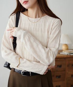 【ディスコート/Discoat】の生地シャーリングロングスリーブ 人気、トレンドファッション・服の通販 founy(ファニー) ファッション Fashion レディースファッション Fashion for Women アクセサリー Fashion Accessories コンパクト Compact, Small Size シャーリング Shirring, Ruched シンプル Simple, Minimal ベーシック Basic, Essential 秋 Autumn |ID:prp329100004654265