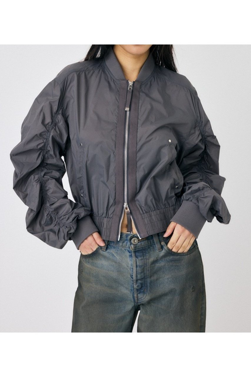 【マウジー/moussy】のFRONT ZIP FUNCTION ブルゾン インテリア・キッズ・メンズ・レディースファッション・服の通販 founy(ファニー) 　ファッション　Fashion　レディースファッション　Fashion for Women　アウター　Coat / Outerwear Collection　ブルゾンジャケット・スポーティアウター　Blouson Jackets　おすすめ　Recommended / Our Picks　シンプル　Simple, Minimal　ブルゾン　Blouson, Bomber Jacket　ベーシック　Basic, Essential　メタル　Metal, Metal Parts　人気　Popular, Best Seller　再入荷　Restock / Back in Stock　GRY|ID: prp329100004654270 ipo3291000000033648898
