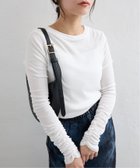 【スローブ イエナ/SLOBE IENA】の《追加》フライスガーゼシャーリングロンTEE ホワイト|ID: prp329100004654277 ipo3291000000033833933