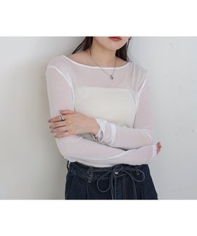 【バブ ブージュルード/Bab Bou Jeloud】のバックドレープデザイントップス 人気、トレンドファッション・服の通販 founy(ファニー) ファッション Fashion レディースファッション Fashion for Women トップス・カットソー Cut & Sew Tops おすすめ Recommended / Our Picks とろみ Fluid, Flowy Fabric サテン Satin, Glossy Fabric シアー Sheer, See-Through シンプル Simple, Minimal ストレッチ Stretch, Stretchy Fabric スラックス Slacks, Dress Pants デニム Denim, Jeans Material ドレープ Drape, Draping Fabric フロント Front, Front Design 秋 Autumn |ID:prp329100004654282