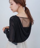 【バブ ブージュルード/Bab Bou Jeloud】のバックドレープデザイントップス 人気、トレンドファッション・服の通販 founy(ファニー) ファッション Fashion レディースファッション Fashion for Women トップス・カットソー Cut & Sew Tops おすすめ Recommended / Our Picks とろみ Fluid, Flowy Fabric サテン Satin, Glossy Fabric シアー Sheer, See-Through シンプル Simple, Minimal ストレッチ Stretch, Stretchy Fabric スラックス Slacks, Dress Pants デニム Denim, Jeans Material ドレープ Drape, Draping Fabric フロント Front, Front Design 秋 Autumn thumbnail BLACK|ID: prp329100004654282 ipo3291000000033649255