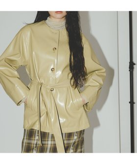 【ナノ ユニバース/nano universe】のフェイクレザーベルテッドジャケット(セットアップ可) 人気、トレンドファッション・服の通販 founy(ファニー) ファッション Fashion レディースファッション Fashion for Women アウター Coat / Outerwear Collection レディースジャケット・軽アウター Jackets コレクション Collection, Seasonal Line シンプル Simple, Minimal ジャケット Jacket, Outerwear セットアップ Set-Up, Coordinated Outfit トレンド Trend, Trending Now フェイクレザー Faux Leather, PU Leather フェミニン Feminine, Girly フロント Front, Front Design おすすめ Recommended / Our Picks 2024年 2024 2024-2025秋冬・A/W Autumn/Winter 2024–25 AW24–25 |ID:prp329100004654284