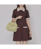 【レディアゼル/REDYAZEL】のバイカラーポンチシャツミニワンピース 人気、トレンドファッション・服の通販 founy(ファニー) ファッション Fashion レディースファッション Fashion for Women ワンピース Dresses おすすめ Recommended / Our Picks ショート Short, Short Length ストレッチ Stretch, Stretchy Fabric ソックス Socks, Hosiery トレンド Trend, Trending Now フレア Flare, Flared ポケット Pocket, Pocket Detail ロング Long, Long-Length 秋 Autumn thumbnail ブラウン|ID: prp329100004654291 ipo3291000000033649378