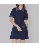 【レディアゼル/REDYAZEL】のバイカラーポンチシャツミニワンピース 人気、トレンドファッション・服の通販 founy(ファニー) ファッション Fashion レディースファッション Fashion for Women ワンピース Dresses おすすめ Recommended / Our Picks ショート Short, Short Length ストレッチ Stretch, Stretchy Fabric ソックス Socks, Hosiery トレンド Trend, Trending Now フレア Flare, Flared ポケット Pocket, Pocket Detail ロング Long, Long-Length 秋 Autumn thumbnail ネイビー|ID: prp329100004654291 ipo3291000000033649379