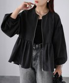 【リベリー/Riberry】のノーカラーペプラムスエードジャケット 人気、トレンドファッション・服の通販 founy(ファニー) ファッション Fashion レディースファッション Fashion for Women アウター Coat / Outerwear Collection レディースジャケット・軽アウター Jackets アクセサリー Fashion Accessories 秋 Autumn ガーリー Girly, Feminine Style ジャケット Jacket, Outerwear スリーブ Sleeve, Long Sleeve / Short Sleeve タートルネック Turtleneck, High Neck ダウン Down, Puffer デニム Denim, Jeans Material バランス Balance, Style Balance フェミニン Feminine, Girly フロント Front, Front Design ブルゾン Blouson, Bomber Jacket ペプラム Peplum, Flared Hem エレガント 上品 Elegant thumbnail ブラック|ID: prp329100004654321 ipo3291000000033649731