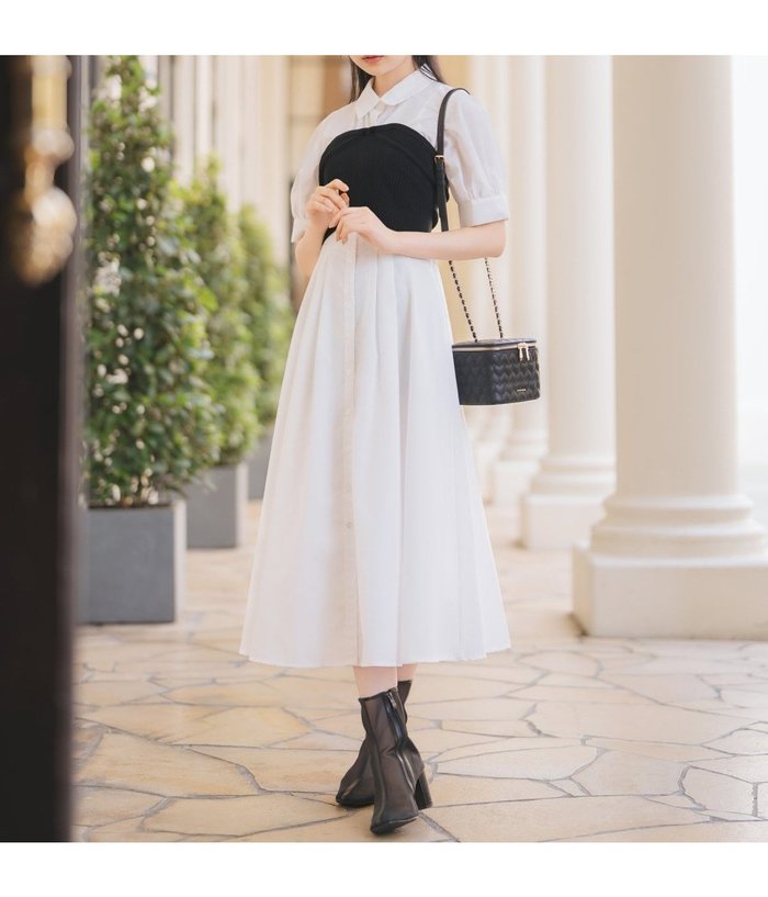 【ウィルセレクション/WILLSELECTION】のビスチェレイヤードタックシャツワンピース インテリア・キッズ・メンズ・レディースファッション・服の通販 founy(ファニー) https://founy.com/ ファッション Fashion レディースファッション Fashion for Women ワンピース Dresses シャツワンピース / 1枚で着映えコーデ Shirt Dresses カーディガン Cardigan, Knitwear シャツワンピ Shirt Dress, Shirt One-Piece ビスチェ Bustier, Corset Top フィット Fit, Slim Fit フェミニン Feminine, Girly ループ Loop, Loop Knit |ID: prp329100004654334 ipo3291000000033650051