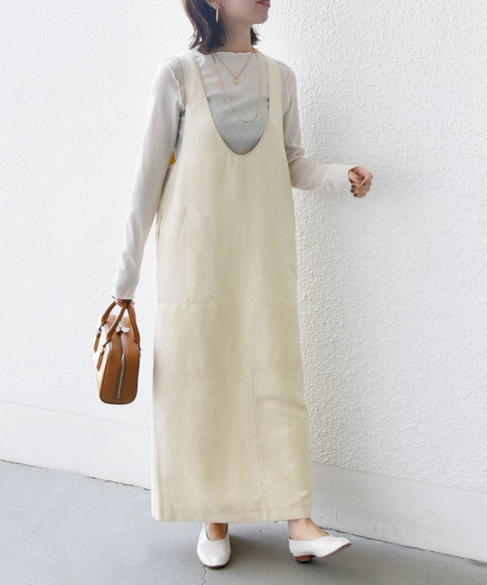 【シップス フォー ウィメン/SHIPS】のポリエステルスエード 2WAY ワンピース インテリア・キッズ・メンズ・レディースファッション・服の通販 founy(ファニー) https://founy.com/ ファッション Fashion レディースファッション Fashion for Women ワンピース Dresses おすすめ Recommended / Our Picks インナー Innerwear キュプラ Cupro, Eco Fabric スリット Slit, Slit Detail ポケット Pocket, Pocket Detail 別注 Limited Edition, Custom Order |ID: prp329100004654352 ipo3291000000033650478