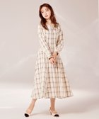 【ジルバイジルスチュアート/JILL by JILLSTUART】のバイカラーステッチフレアーワンピース チェック1|ID: prp329100004654353 ipo3291000000033650491