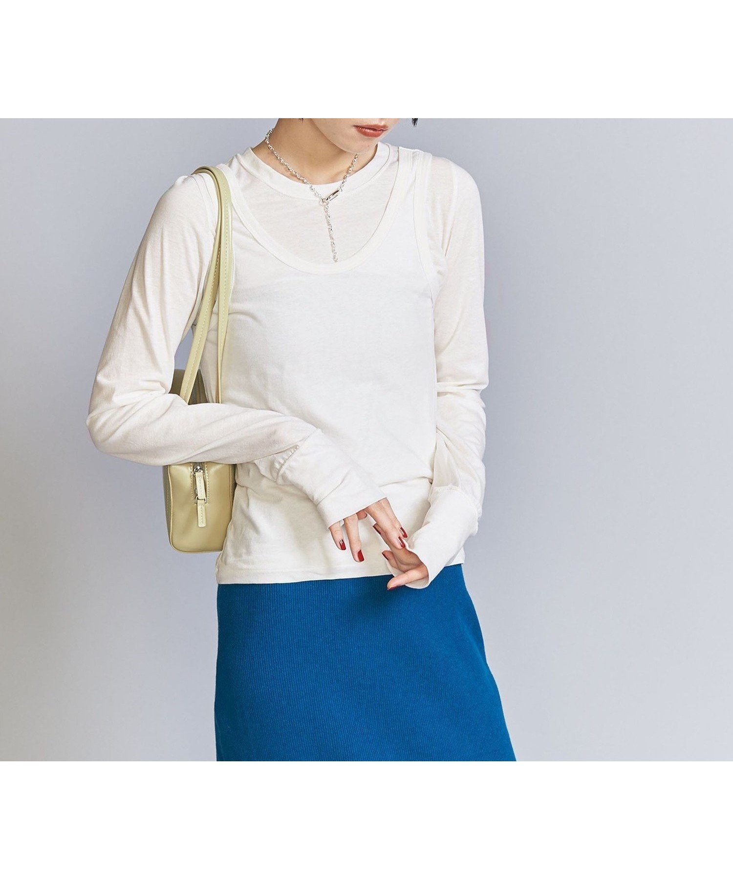 【ユナイテッドアローズ/UNITED ARROWS】のシアー レイヤード カットソー Tシャツ インテリア・キッズ・メンズ・レディースファッション・服の通販 founy(ファニー) ファッション Fashion レディースファッション Fashion for Women トップス・カットソー Cut & Sew Tops シャツ・ブラウス・オフィスカジュアル Elegant Blouses & Button-Ups ロングTシャツ・Tシャツ Longline T-Shirts & Tees カットソー・ベーシックTシャツ Cut-and-Sewn Tops / Stretch Tees & Basics 秋 Autumn カットソー Cut and Sewn Top シアー Sheer, See-Through スリーブ Sleeve, Long Sleeve / Short Sleeve タンク Tank Top, Sleeveless Top デニム Denim, Jeans Material フレア Flare, Flared ボトム Bottoms, Lower Wear ロング Long, Long-Length アウトレット Outlet / Clearance おすすめ Recommended / Our Picks OFF WHITE|ID: prp329100004654391 ipo3291000000034788932