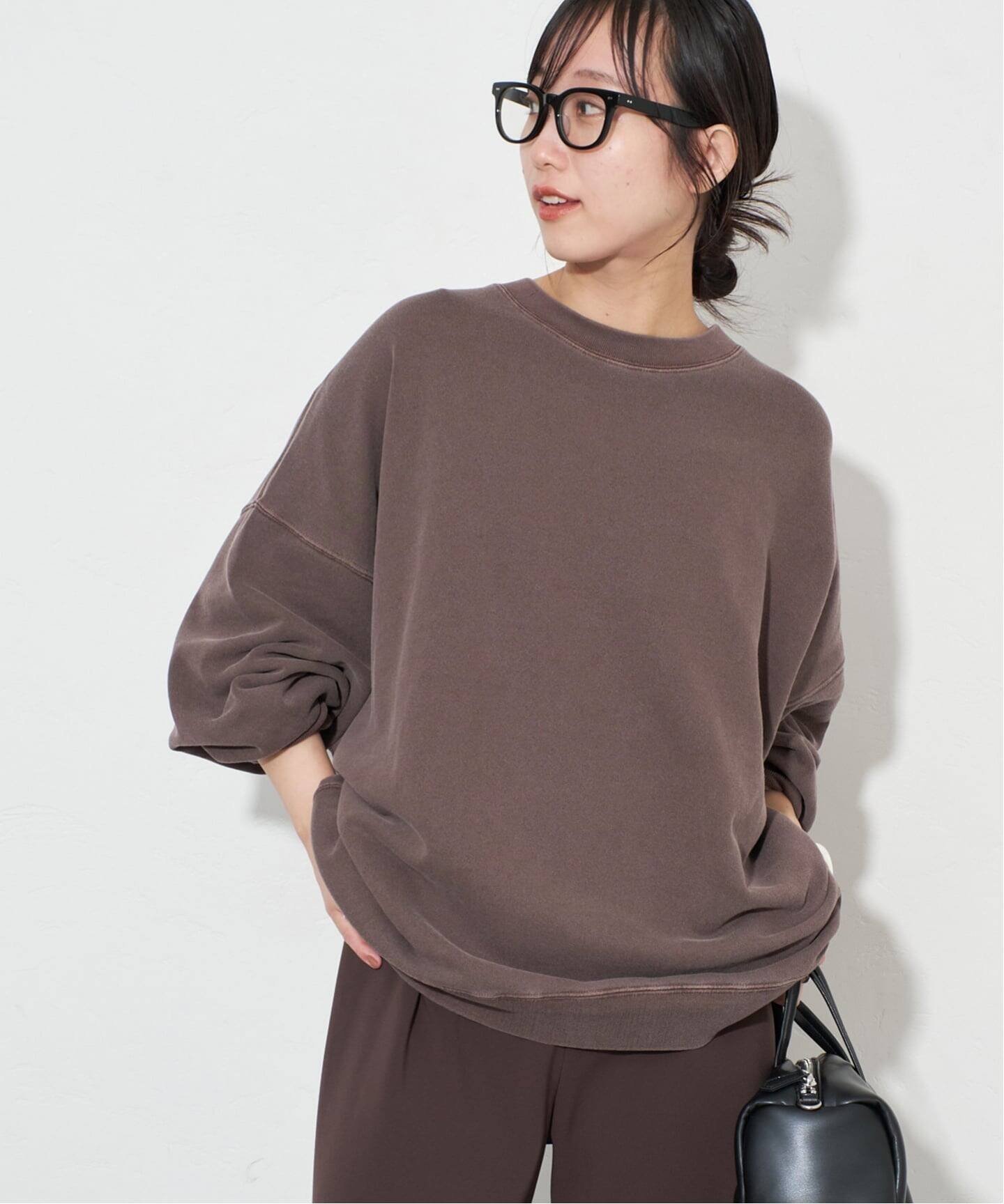 【スローブ イエナ/SLOBE IENA】の《WEB限定カラー有り/追加 》ビックシルエットピグメント裏毛プルオーバー インテリア・キッズ・メンズ・レディースファッション・服の通販 founy(ファニー) 　ファッション　Fashion　レディースファッション　Fashion for Women　トップス・カットソー　Cut & Sew Tops　カジュアルプルオーバー・ニットトップス　Pullovers & Knit Tops / Casual Pullovers　2025年　2025　2025-2026秋冬・A/W　Autumn/Winter 2025–26 AW25–26　ブラウン|ID: prp329100004655416 ipo3291000000033859768
