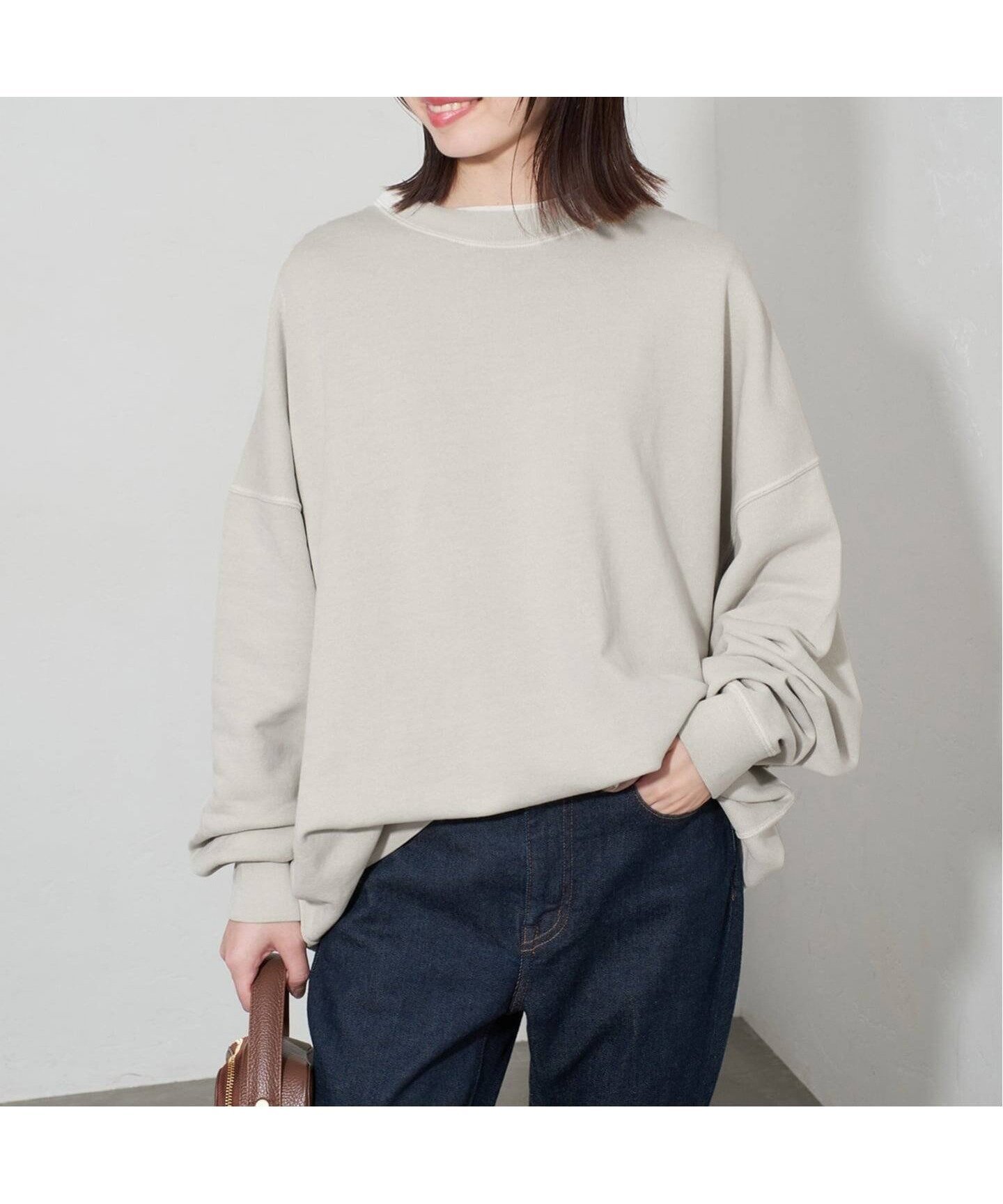 【スローブ イエナ/SLOBE IENA】の《WEB限定カラー有り/追加 》ビックシルエットピグメント裏毛プルオーバー インテリア・キッズ・メンズ・レディースファッション・服の通販 founy(ファニー) 　ファッション　Fashion　レディースファッション　Fashion for Women　トップス・カットソー　Cut & Sew Tops　カジュアルプルオーバー・ニットトップス　Pullovers & Knit Tops / Casual Pullovers　2025年　2025　2025-2026秋冬・A/W　Autumn/Winter 2025–26 AW25–26　ベージュ|ID: prp329100004655416 ipo3291000000033859770