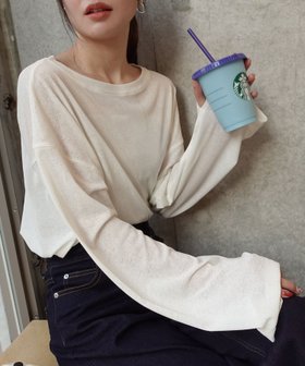 【コーナーズ/CORNERS】のサムホール付きサイドスリットシアートップス 人気、トレンドファッション・服の通販 founy(ファニー) ファッション Fashion レディースファッション Fashion for Women トップス・カットソー Cut & Sew Tops おすすめ Recommended / Our Picks インナー Innerwear キャミソール Camisole, Spaghetti Strap Top シアー Sheer, See-Through シンプル Simple, Minimal スリット Slit, Slit Detail トレンド Trend, Trending Now ルーズ Loose, Oversized ロング Long, Long-Length |ID:prp329100004655450