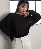 【コーナーズ/CORNERS】のサムホール付きサイドスリットシアートップス 人気、トレンドファッション・服の通販 founy(ファニー) ファッション Fashion レディースファッション Fashion for Women トップス・カットソー Cut & Sew Tops おすすめ Recommended / Our Picks インナー Innerwear キャミソール Camisole, Spaghetti Strap Top シアー Sheer, See-Through シンプル Simple, Minimal スリット Slit, Slit Detail トレンド Trend, Trending Now ルーズ Loose, Oversized ロング Long, Long-Length thumbnail ブラック|ID: prp329100004655450 ipo3291000000033670188