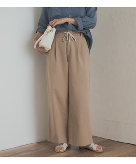 【アーバンリサーチ ドアーズ/URBAN RESEARCH DOORS】のドロストタックイージーパンツ 人気、トレンドファッション・服の通販 founy(ファニー) ファッション Fashion レディースファッション Fashion for Women パンツ Pants & Trousers 2025年 2025 2025-2026秋冬・A/W Autumn/Winter 2025–26 AW25–26 冬 Winter / This Winter フロント Front, Front Design リラックス Relax, Relaxed Fit ワイド Wide, Wide Fit エレガント 上品 Elegant A/W・秋冬 Autumn/Winter |ID:prp329100004655585